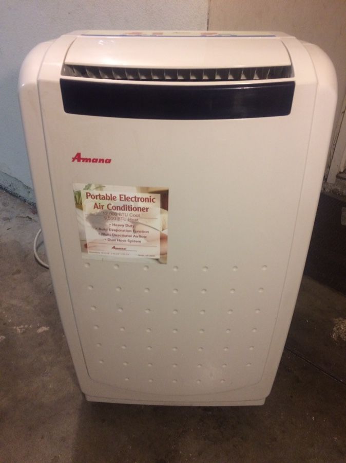 Amana Portable Air Conditioner 12,000 BTU AC/9,500 BTU Heat
