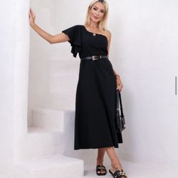 Black Linen Dress 