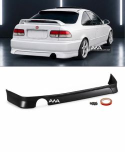 For 99-00 Honda Civic 2DR 4DR JDM Polyurethane Rear Bumper Lip Diffuser