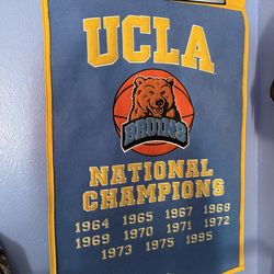 UCLA Bruins champion banner wool