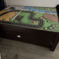 Kids Wooden Activity/Play Table with Storage Drawer