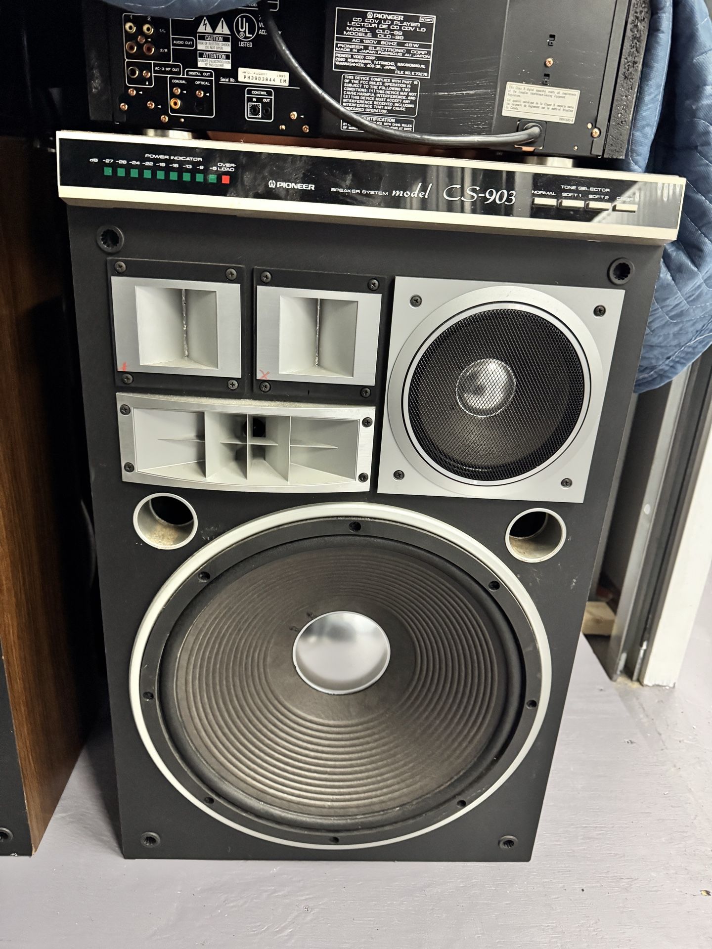 Pioneer CS-903 Speakers Vintage