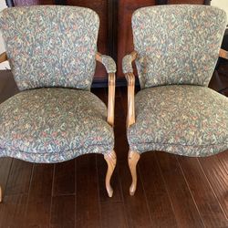 2 Antique Vintage Louis XV Chairs