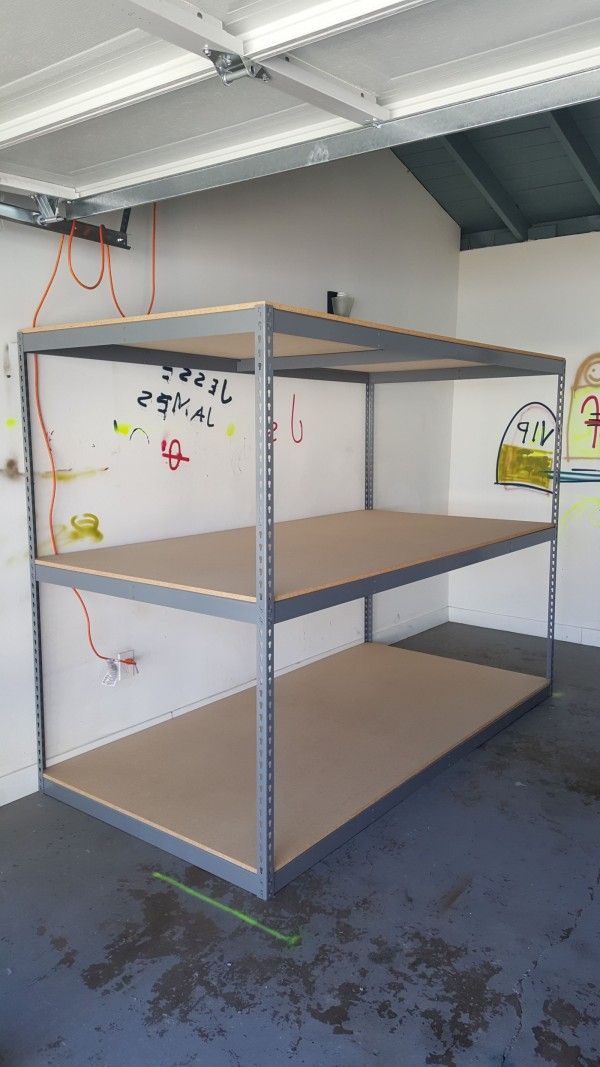 Garage Shelving 96 in W x 36 in D Warehouse Industrial Storage Rack