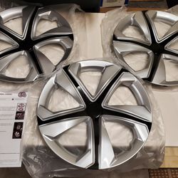 2016-2021 Honda Civic LX Silver & Black Wheel Covers