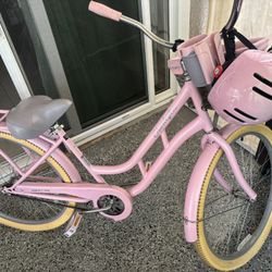 Charleston Pink Cruiser 26” Bike And Accessories 