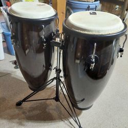 Congas Brand New Percussion With Stand