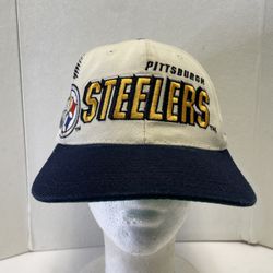 Vintage Pittsburgh Steelers Sports Specialties Shadow Nfl Snapback Hat Pro Line
