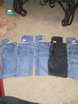 5 pair of LOFT size 00 jeans