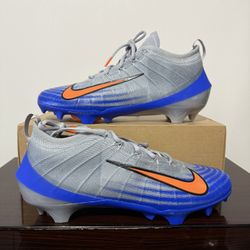 Nike Vapor Elite 1 Football Cleats Grey Blue Orange FB3288-001 Men's Size 11