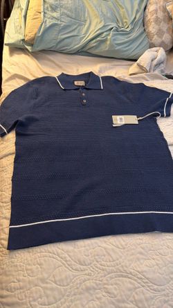 Hudson & Barrow Navy Blue Polo Shirt