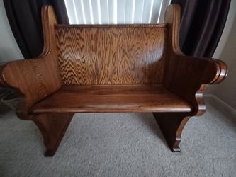 Antique solid wood CHURCH PEW