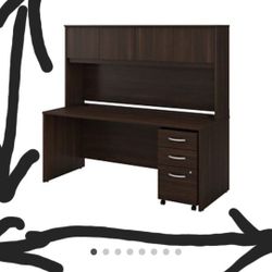 credenza desk with hutch