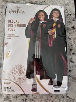 Harry Potter Deluxe Gryffindor Robe Costume w/ Accessories