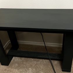 Handcrafted Wood Table 35 1/2” x  17 1/2” x 21 3/4”