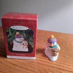 Vintage 1998 Hallmark Keepsake Ornament Collector's Series Snow Buddies
