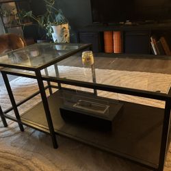 Glass/Metal Coffee Table