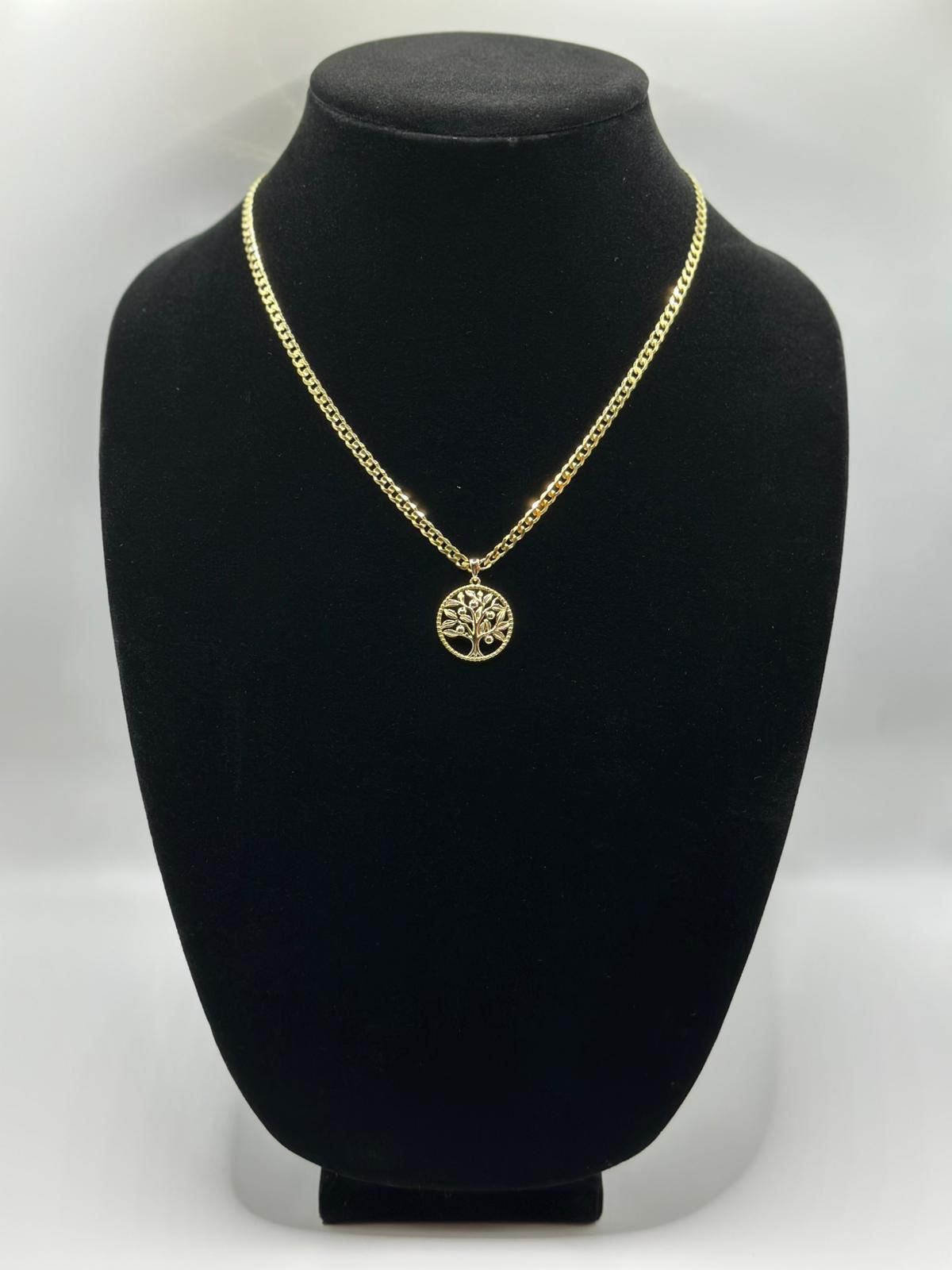 Cadena Cubana Con Dije De Arbol Familiar