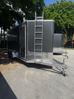 Alcom 7 x 16 Contractor Trailer 7k