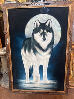 Badass Wolf Velvet Poster