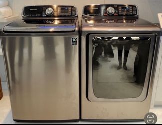 Samsung steam washer & gas dryer