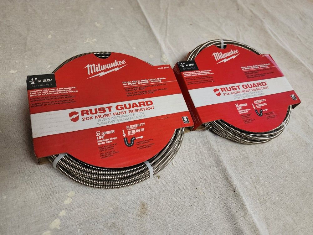 1/4" Milwaukee Snake Cable BOGO