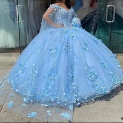CINDERELLA  Floral Flowers Quinceanera Dresses 