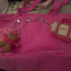 Gap Bag With Bag/keychain Charms