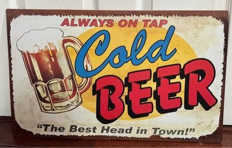 Metal Sign Mancave Man Cave 14.75”x23.75” just $8