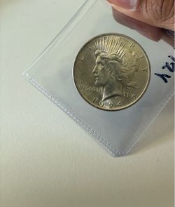 1924 BU silver peace dollar