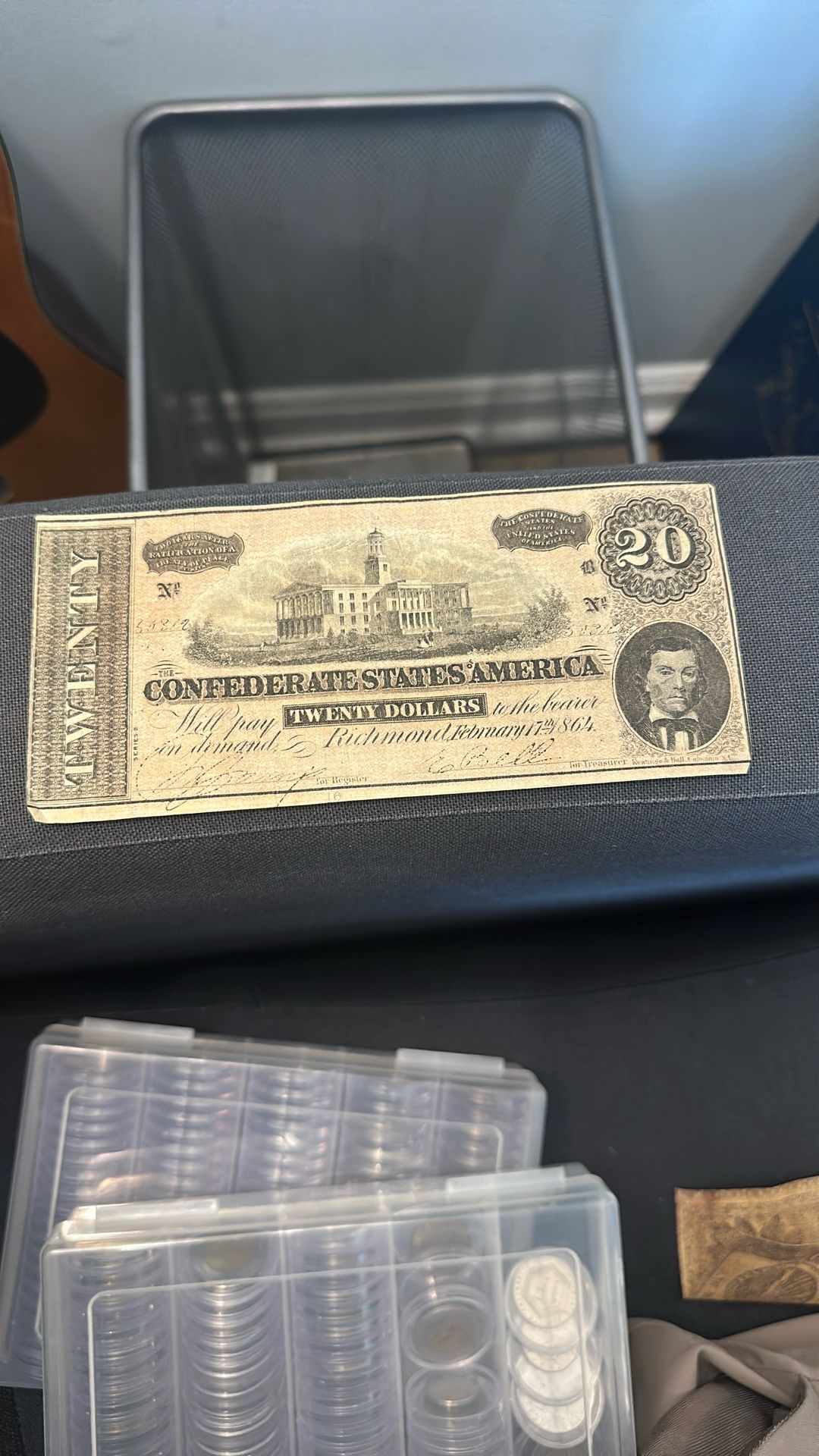 confederate states of america 20 dollar bill