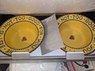 Ceramic Dog Bowl Set W/Stand 