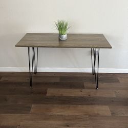 Gray Wood Computer Desk, Console Table