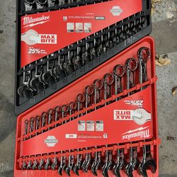 Milwaukee MM/SAE Combo Wrench Sets