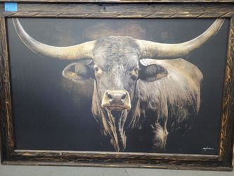 Longhorn canvas 43x62 $399