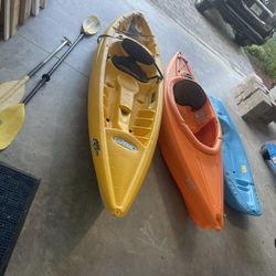(3) Kayak Package   Paddles Included 
