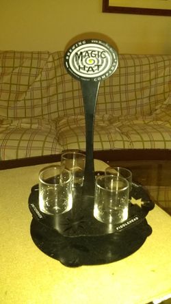 Magic hat shot glass holder