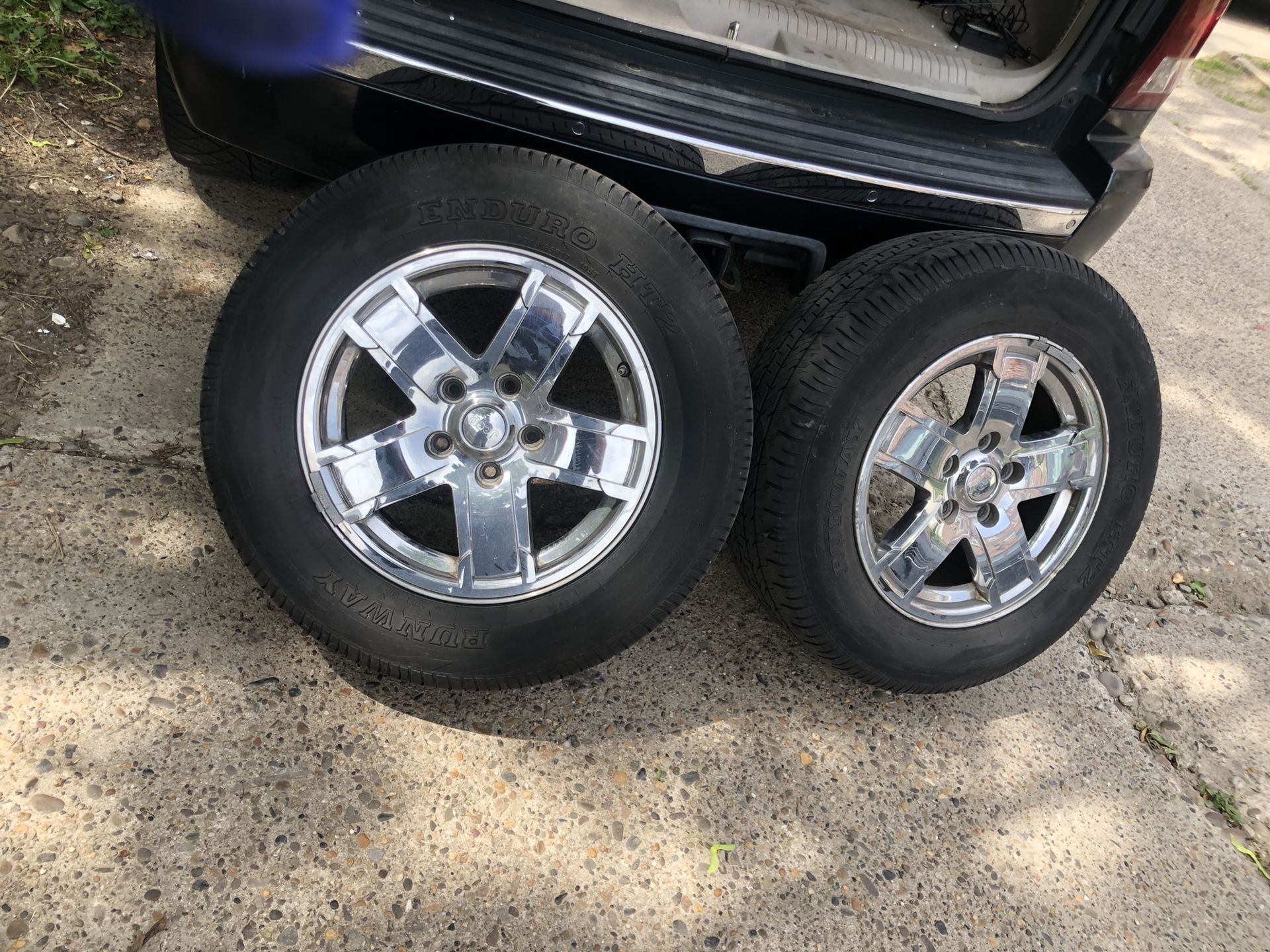 4 Cherokee Factory Chrome Rims and Tires