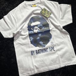 blue/white bape T 
