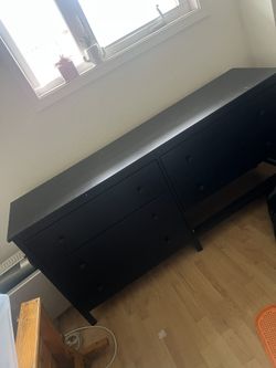 Long Black Dresser
