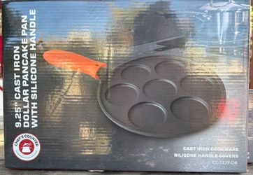 9.25” Cast Iron Silver Dollar Pancake Pan