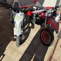 Mini Pit Bikes On 4 Stroke  One 2 Stroke 300 A Piece Brand New Have Ran Them  Run Good 