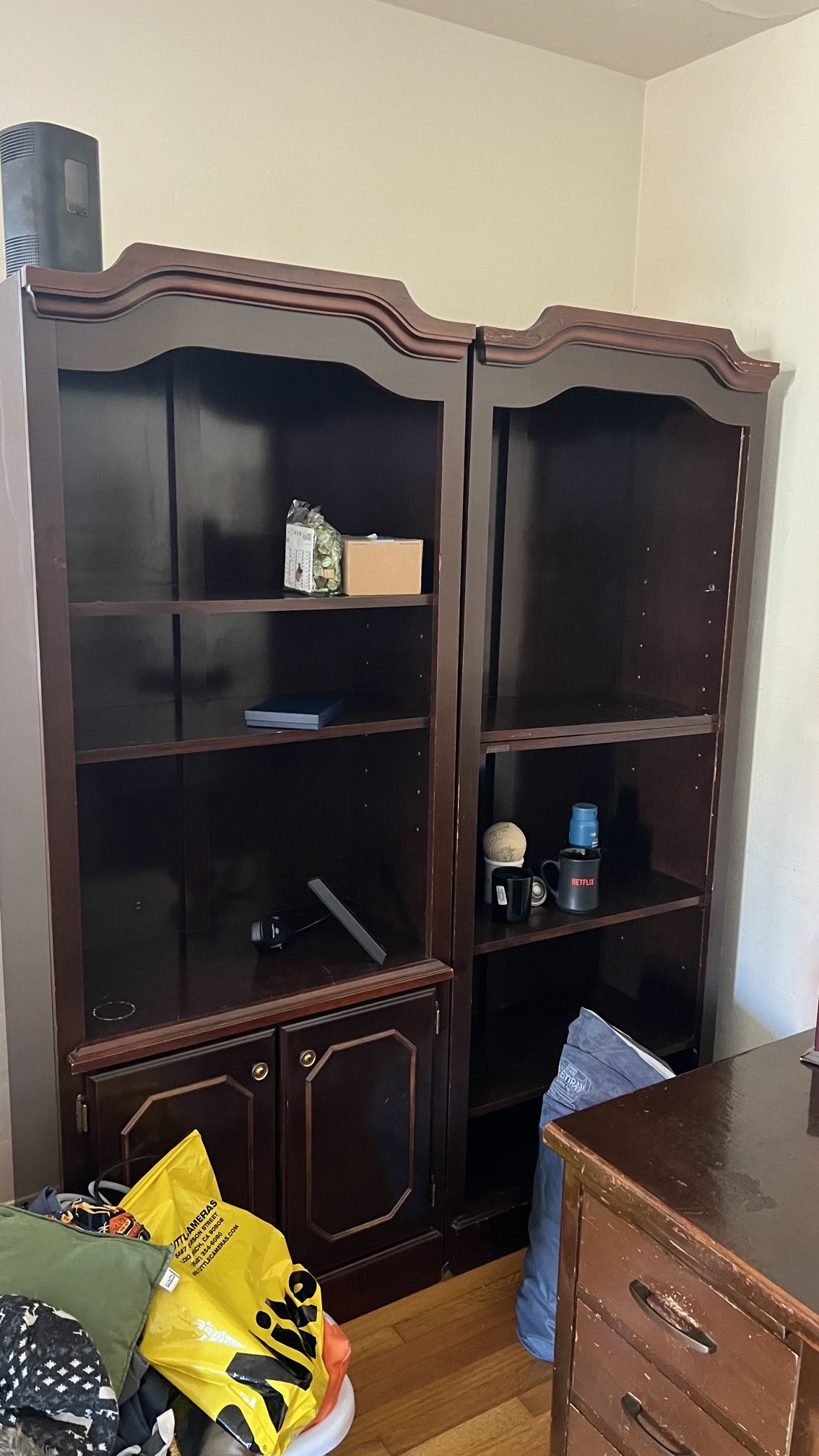 Matching bookshelves