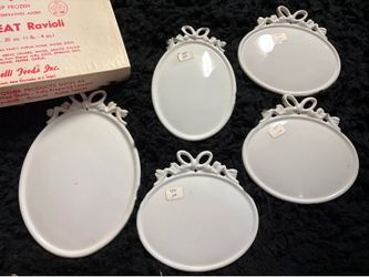5pc Oval Porcelain Wall plaques