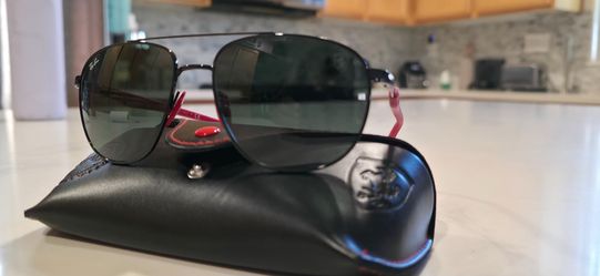 Ray-Ban Ferrari Greenish Tinted Lenses