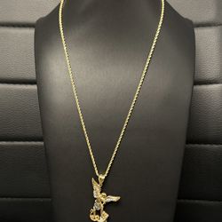 Cadena Oro 14K + Dije San Miguel Arcángel 💎🔥 Real Gold