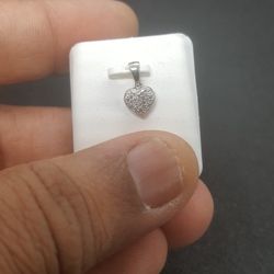 .925 sterling silver heart pendant