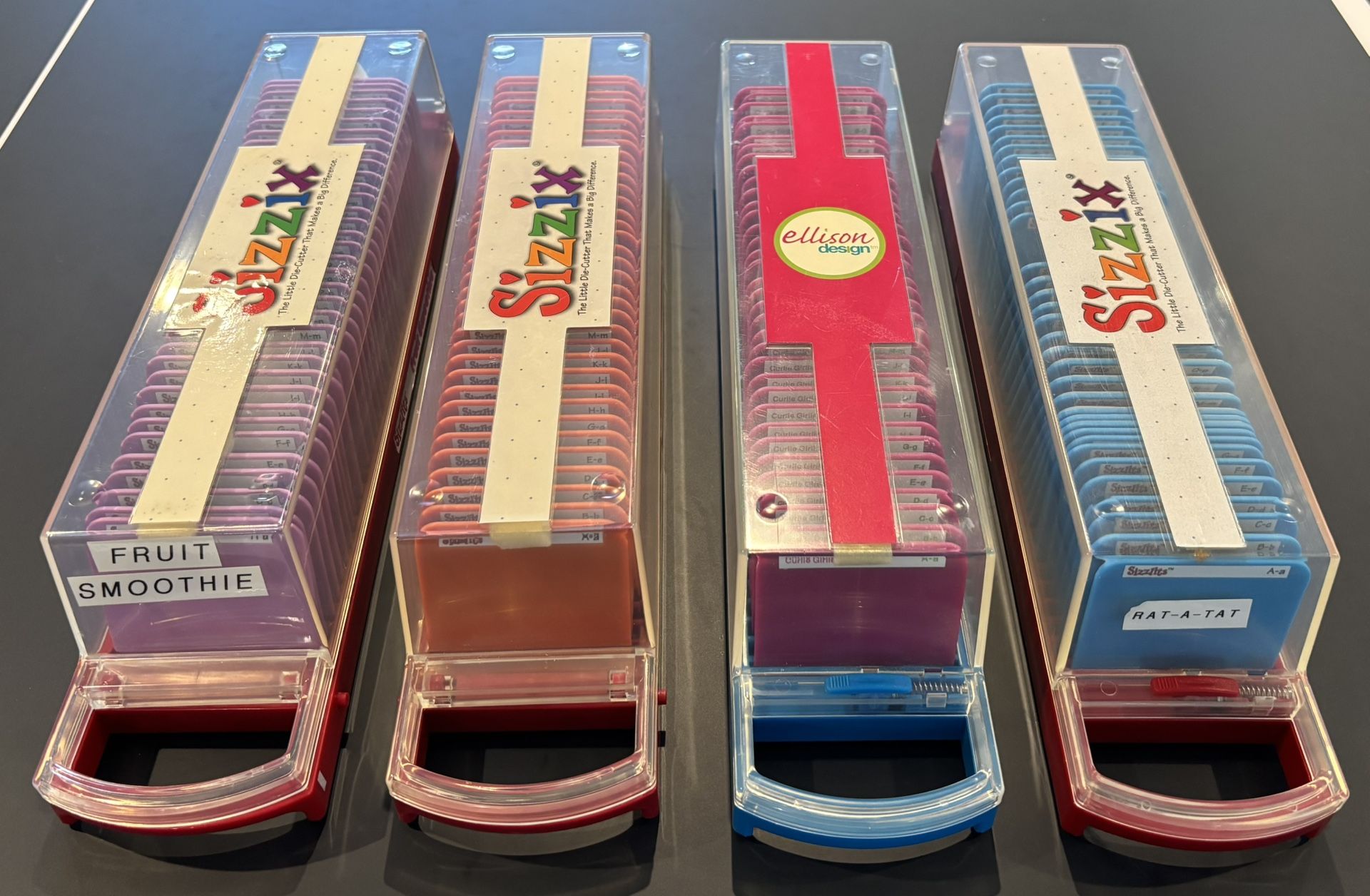 NEW Sizzix Sizzlits Alphabet Set Nouveau With Storage Case | eBay