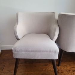 Two Mid-Century Accent Chairs