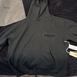 Black Medium Essential Hoodie 